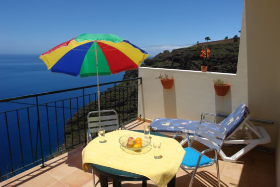 Ribeira Funda T2 Appartment Balkon mit Panoramablick